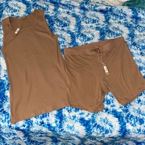 Skims Boyfriend Top & Boxers